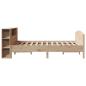 Preview: Massivholzbett mit Regal ohne Matratze 135x190 cm Kiefer
