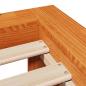 Preview: Massivholzbett ohne Matratze Wachsbraun 120x200 cm Kiefernholz