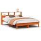 Preview: Massivholzbett ohne Matratze Wachsbraun 135x190 cm Kiefernholz