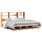 Preview: Massivholzbett ohne Matratze Wachsbraun 180x200 cm Massivholz