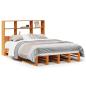 Preview: Massivholzbett ohne Matratze Wachsbraun 150x200 cm Massivholz