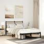 Preview: ARDEBO.de - Metallbett ohne Matratze Sonoma-Eiche 120x190 cm