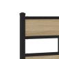 Preview: Ersatz-Kopfteil Sonoma-Eiche 135 cm Eisen und Holzwerkstoff