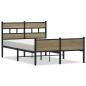 Preview: Bettgestell ohne Matratze Sonoma-Eiche 120x190 cm Holzwerkstoff