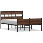 Preview: Bettgestell ohne Matratze Braun Eiche 120x200 cm Holzwerkstoff