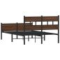 Preview: Bettgestell ohne Matratze Braun Eiche 120x200 cm Holzwerkstoff