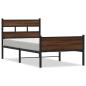 Preview: Bettgestell ohne Matratze Braun Eiche 107x200 cm Holzwerkstoff