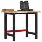 Preview: ARDEBO.de - Werkbank 100x60x83 cm Massivholz Akazie Rechteckig