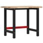 Preview: Werkbank 100x60x83 cm Massivholz Akazie Rechteckig
