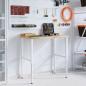 Preview: Werkbank 100x60x(73-99,5) cm Massivholz Akazie Rechteckig