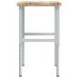 Preview: Werkbank 100x60x(73-99,5) cm Massivholz Akazie Rechteckig