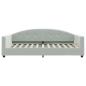 Preview: Tagesbett Hellgrau 100x200 cm Samt