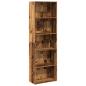 Preview: Bücherregal Altholz-Optik 60x30x189 cm Holzwerkstoff