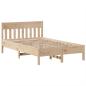 Preview: Massivholzbett ohne Matratze 135x190 cm Kiefernholz