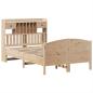 Preview: Massivholzbett mit Regal ohne Matratze 135x190 cm Kiefer
