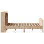 Preview: Massivholzbett mit Regal ohne Matratze 135x190 cm Kiefer