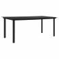Preview: 7-tlg. Garten-Essgruppe PVC Rattan Schwarz