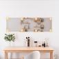 Preview: Wandspiegel mit LED-Leuchten 30x100 cm Glas Rechteckig