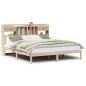 Preview: Massivholzbett mit Regal ohne Matratze 180x200 cm Kiefernholz