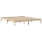 Preview: Massivholzbett mit Regal ohne Matratze 180x200 cm Kiefernholz