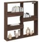 Preview: Wandschrank Braun Eichen-Optik 80x15x80 cm Holzwerkstoff
