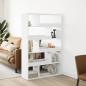 Preview: ARDEBO.de - B?cherregal Wei? 100x33x156,5 cm Holzwerkstoff