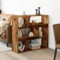 Preview: ARDEBO.de - Raumteiler Altholz-Optik 100x33x94,5 cm Holzwerkstoff