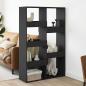 Preview: ARDEBO.de - Raumteiler Schwarz 100x33x155,5 cm Holzwerkstoff