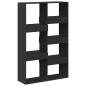 Preview: Raumteiler Schwarz 100x33x155,5 cm Holzwerkstoff