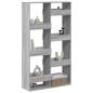 Preview: Raumteiler Grau Sonoma 100x33x175 cm Holzwerkstoff