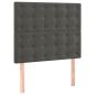 Preview: Boxspringbett mit Matratze Dunkelgrau 100x200 cm Samt