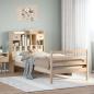 Preview: ARDEBO.de - Massivholzbett mit Regal ohne Matratze 100x200 cm Kiefer
