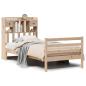Preview: Massivholzbett mit Regal ohne Matratze 100x200 cm Kiefer