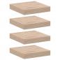 Preview: Schweberegal 4 Stk. 23x23,5x4 cm Holzwerkstoff