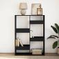 Preview: B?cherregal Schwarz 100x33x135 cm Holzwerkstoff