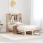 Preview: ARDEBO.de - Massivholzbett mit Regal ohne Matratze 90x200 cm Kiefer