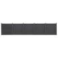 Preview: ARDEBO.de - Zaunelement-Set Grau 872x186 cm WPC