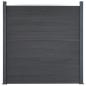 Preview: Zaunelement-Set Grau 872x186 cm WPC