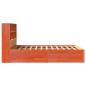 Preview: Massivholzbett ohne Matratze Wachsbraun 140x200 cm Kiefernholz