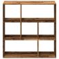 Preview: Raumteiler-Bücherregal Altholz-Optik 102x29x103,5 cm