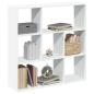 Preview: ARDEBO.de - Raumteiler-Bücherregal Weiß 102x29x103,5 cm Holzwerkstoff