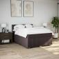 Preview: Boxspringbett mit Matratze Dunkelbraun 160x200 cm Stoff