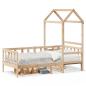 Preview: Tagesbett mit Dach 80x200 cm Massivholz Kiefer