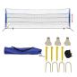 Preview: ARDEBO.de - Badmintonnetz-Set mit Federbällen 500 x 155 cm