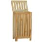 Preview: Wäschebehälter 35x25x60 cm Massivholz Teak