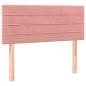 Preview: Boxspringbett mit Matratze Rosa 120x200 cm Samt