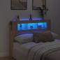 Preview: ARDEBO.de - LED-Kopfteil Sonoma Eiche 140x18,5x103,5 cm Holzwerkstoff
