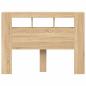 Preview: LED-Kopfteil Sonoma Eiche 140x18,5x103,5 cm Holzwerkstoff