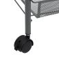 Preview: Küchenwagen 3 Etagen Grau 46x26x64 cm Eisen