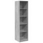 Preview: Kleiderschrank Grau Sonoma 50x50x200 cm Holzwerkstoff